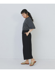 【congés payés】スムースリラックスパンツ 詳細画像 ブラック 9