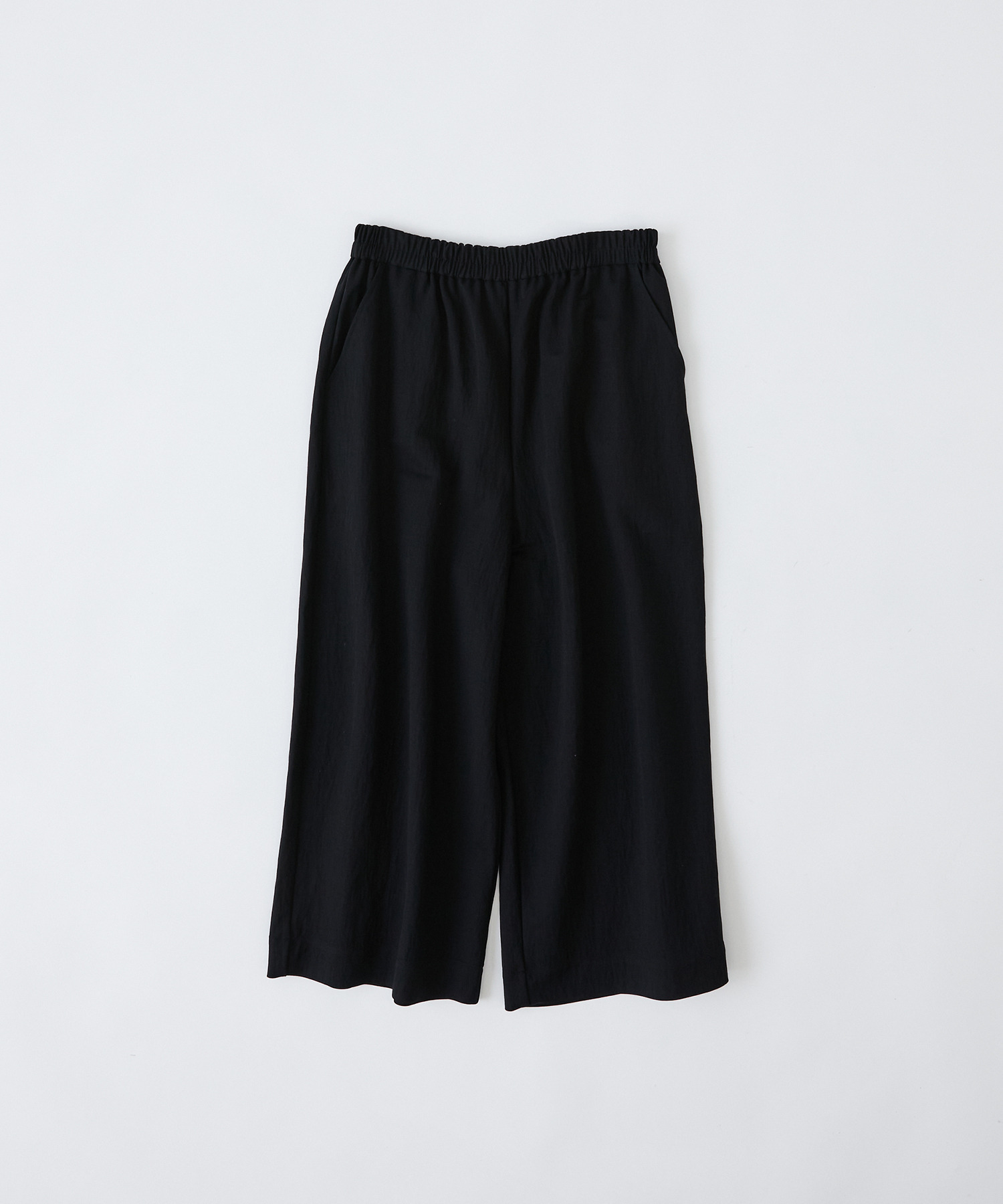 【congés payés】スムースリラックスパンツ 詳細画像 ブラック 1