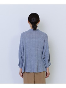 【ADIEU TRISTESSE】コットンリネンワイドシルエットブラウス 詳細画像 ブルー系その他 6
