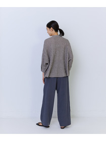 【ADIEU TRISTESSE】コットンリネンワイドシルエットブラウス 詳細画像 ブルー系その他 9