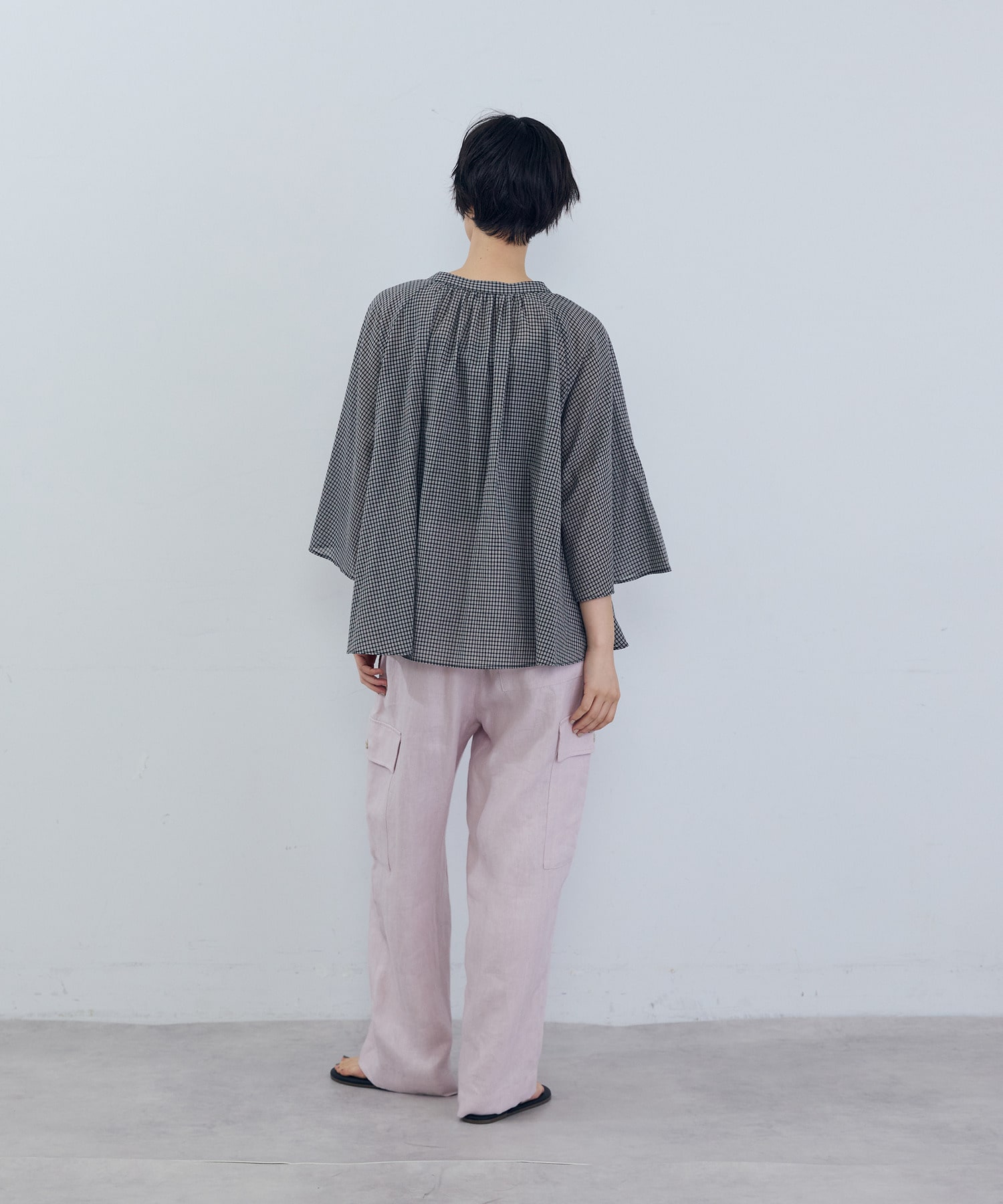 【ADIEU TRISTESSE】フレアーシルエットブラウス 詳細画像 ベージュ系その他 9