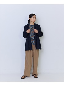 【ADIEU TRISTESSE】コットンリネンショールカラージャケット 詳細画像 ネイビー 13