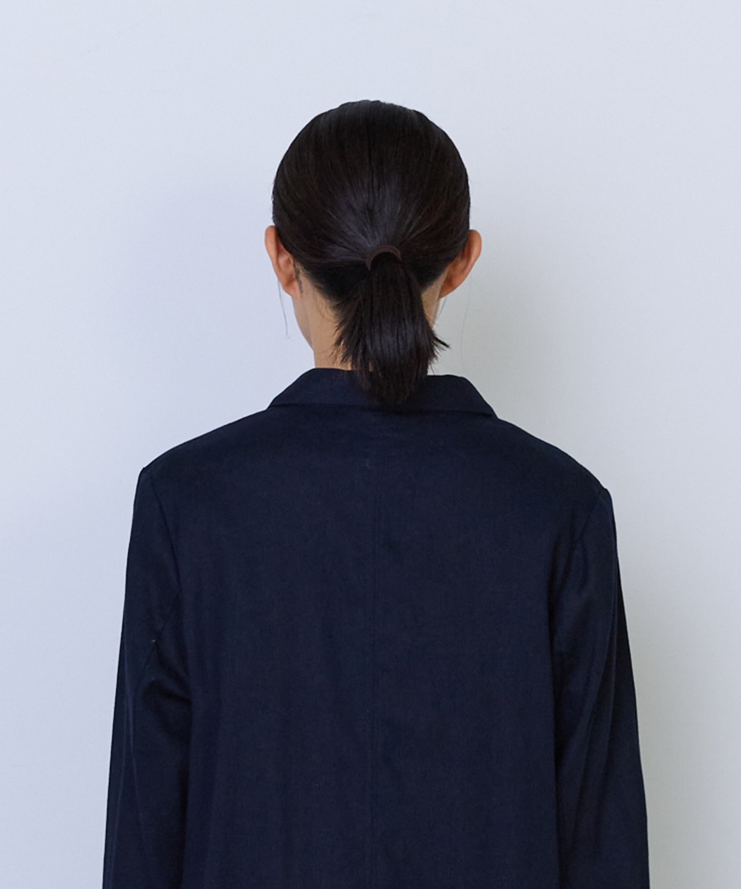 【ADIEU TRISTESSE】コットンリネンショールカラージャケット 詳細画像 ネイビー 20