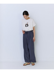 【ADIEU TRISTESSE】ポプリンストレートパンツ 詳細画像 チャコールグレー 13