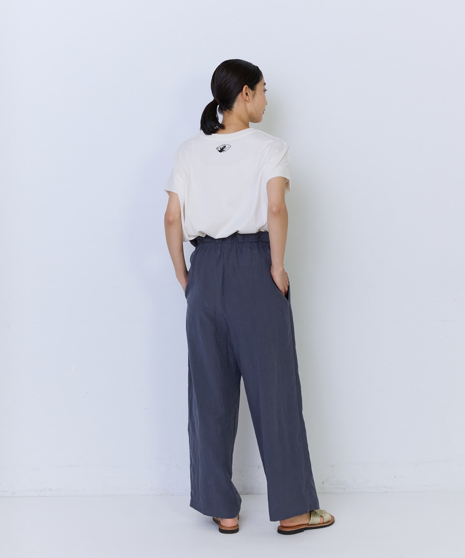 【ADIEU TRISTESSE】ポプリンストレートパンツ 詳細画像 チャコールグレー 15