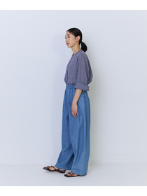 【ADIEU TRISTESSE】4.8ozデニムバレルレッグパンツ 詳細画像 インディゴブルー 2
