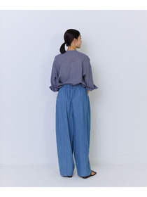 【ADIEU TRISTESSE】4.8ozデニムバレルレッグパンツ 詳細画像 インディゴブルー 3
