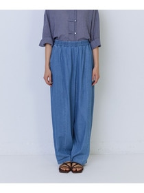 【ADIEU TRISTESSE】4.8ozデニムバレルレッグパンツ 詳細画像 インディゴブルー 4
