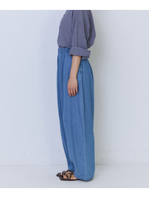 【ADIEU TRISTESSE】4.8ozデニムバレルレッグパンツ 詳細画像 インディゴブルー 5