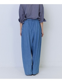 【ADIEU TRISTESSE】4.8ozデニムバレルレッグパンツ 詳細画像 インディゴブルー 6