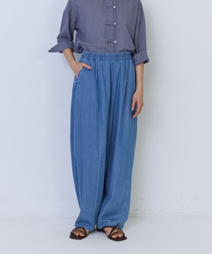 【ADIEU TRISTESSE】4.8ozデニムバレルレッグパンツ 詳細画像 ライトインディゴブルー 1