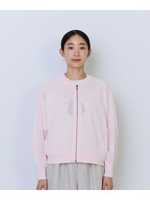 【ADIEU TRISTESSE】ペーパーポリエステルニットブルゾン 詳細画像 ネイビー 10