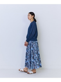 【ADIEU TRISTESSE】ペーパーポリエステルニットブルゾン 詳細画像 ネイビー 14