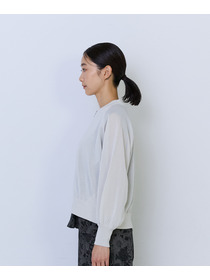 【ADIEU TRISTESSE】ペーパーポリエステルニットブルゾン 詳細画像 ネイビー 5