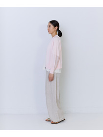 【ADIEU TRISTESSE】ペーパーポリエステルニットブルゾン 詳細画像 ネイビー 8
