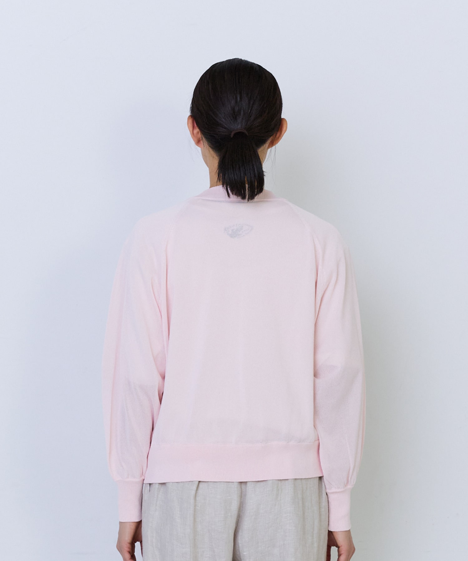 【ADIEU TRISTESSE】ペーパーポリエステルニットブルゾン 詳細画像 ネイビー 12