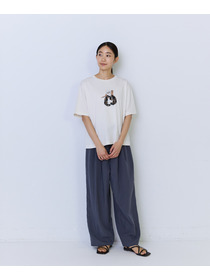 【ADIEU TRISTESSE】杉本さなえさん コラボTシャツ 詳細画像 グレー 1