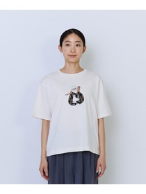 【ADIEU TRISTESSE】杉本さなえさん コラボTシャツ 詳細画像 グレー 4