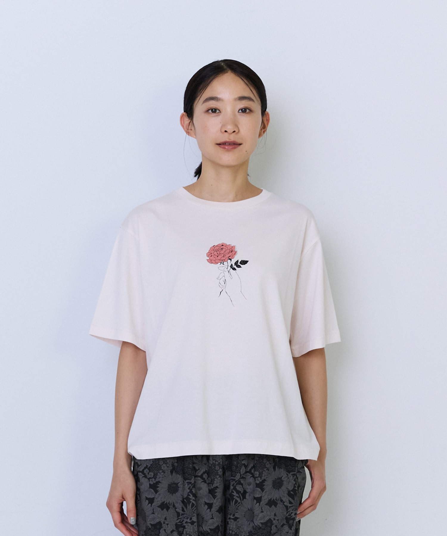 【ADIEU TRISTESSE】杉本さなえさん コラボTシャツ 詳細画像 グレー 10