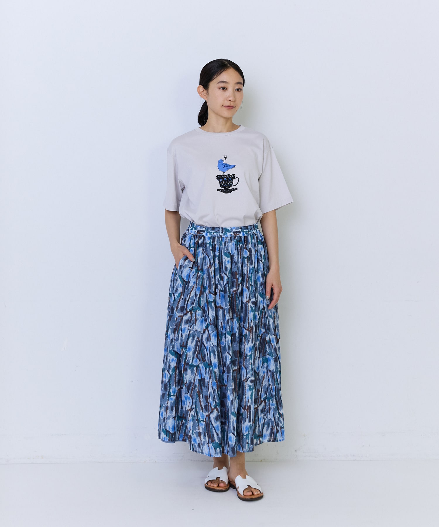 【ADIEU TRISTESSE】杉本さなえさん コラボTシャツ 詳細画像 グレー 13