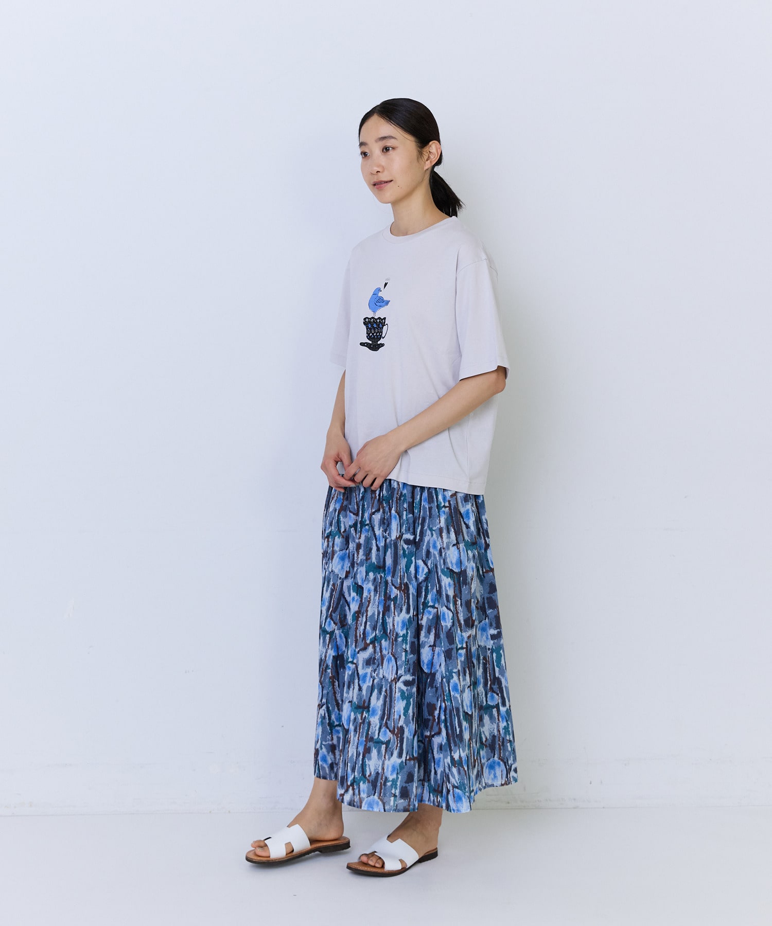 【ADIEU TRISTESSE】杉本さなえさん コラボTシャツ 詳細画像 グレー 14