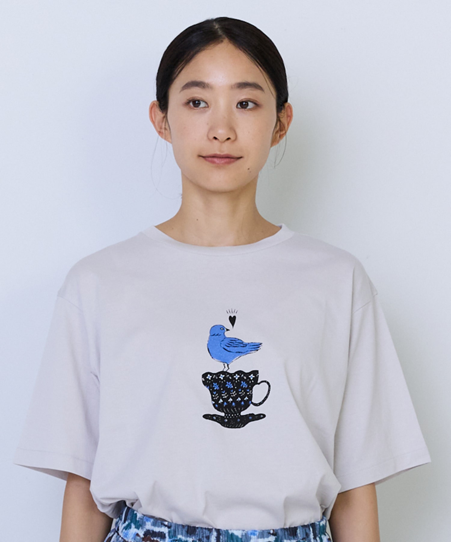 【ADIEU TRISTESSE】杉本さなえさん コラボTシャツ 詳細画像 グレー 19