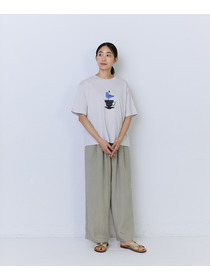 【ADIEU TRISTESSE】杉本さなえさん コラボフレンチスリーブTシャツ 詳細画像 グレー 13