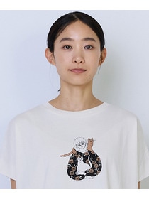 【ADIEU TRISTESSE】杉本さなえさん コラボフレンチスリーブTシャツ 詳細画像 グレー 19