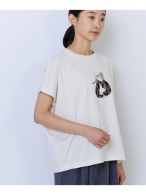 【ADIEU TRISTESSE】杉本さなえさん コラボフレンチスリーブTシャツ 詳細画像 グレー 21