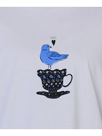 【ADIEU TRISTESSE】杉本さなえさん コラボフレンチスリーブTシャツ 詳細画像 グレー 26