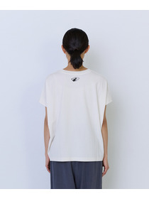 【ADIEU TRISTESSE】杉本さなえさん コラボフレンチスリーブTシャツ 詳細画像 グレー 6