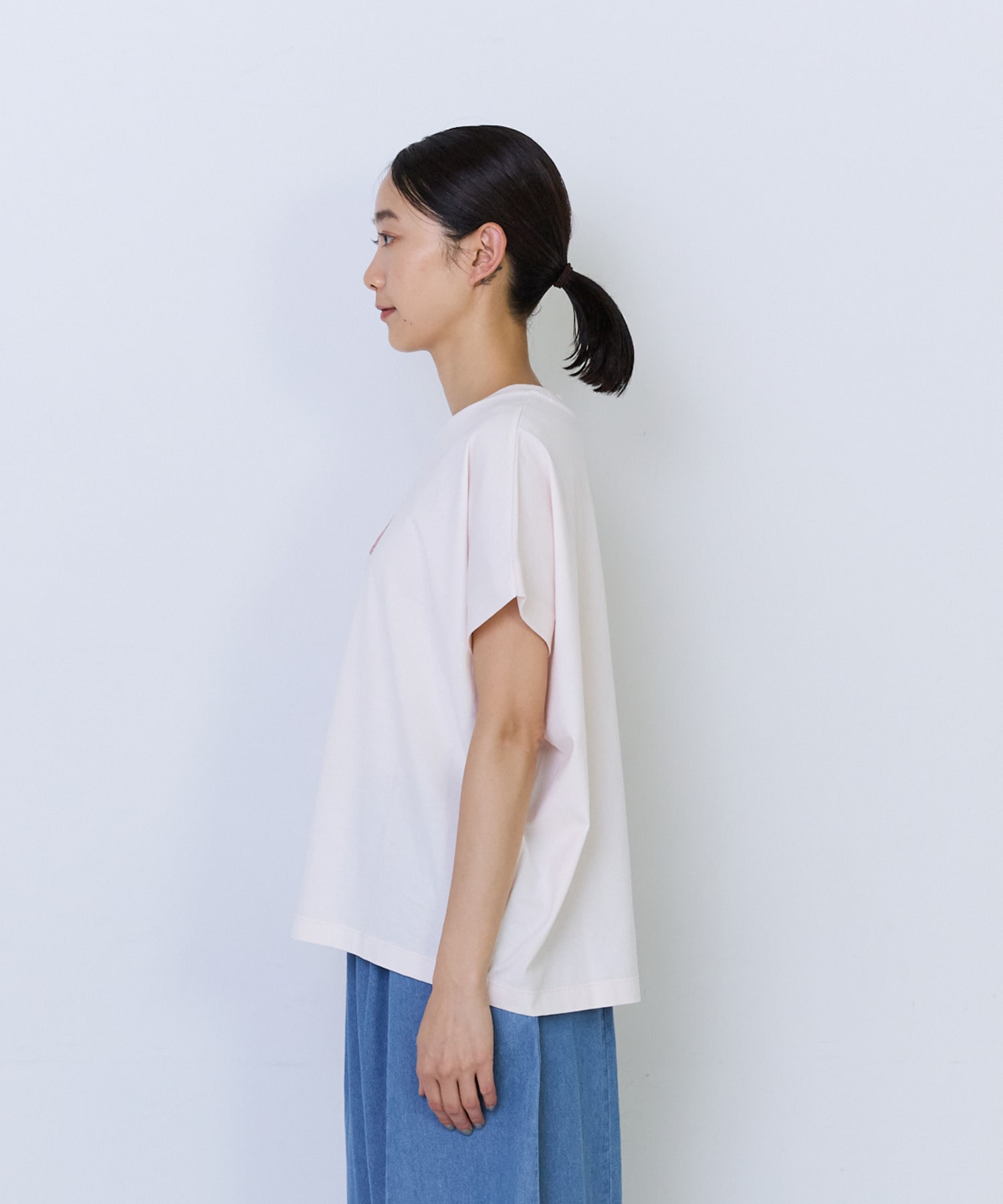 【ADIEU TRISTESSE】杉本さなえさん コラボフレンチスリーブTシャツ 詳細画像 グレー 11