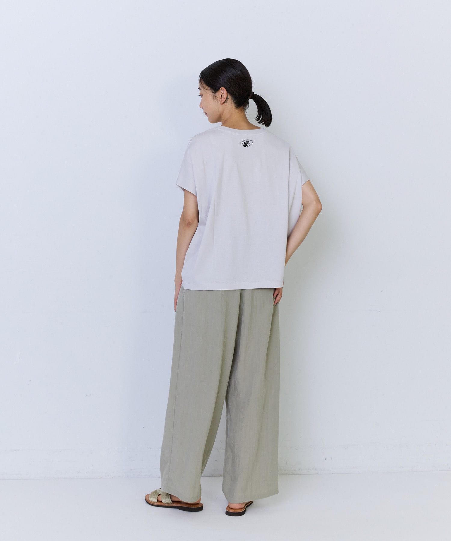 【ADIEU TRISTESSE】杉本さなえさん コラボフレンチスリーブTシャツ 詳細画像 グレー 15
