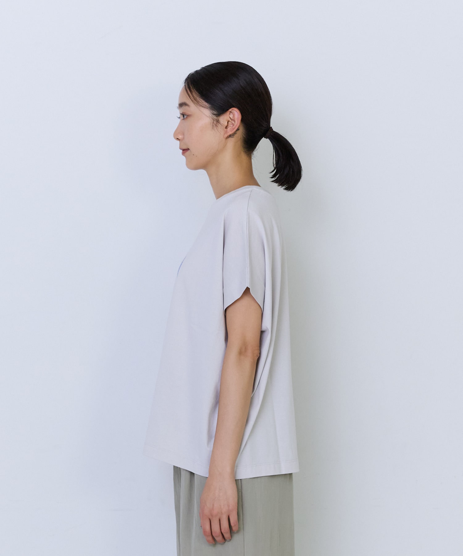 【ADIEU TRISTESSE】杉本さなえさん コラボフレンチスリーブTシャツ 詳細画像 グレー 17