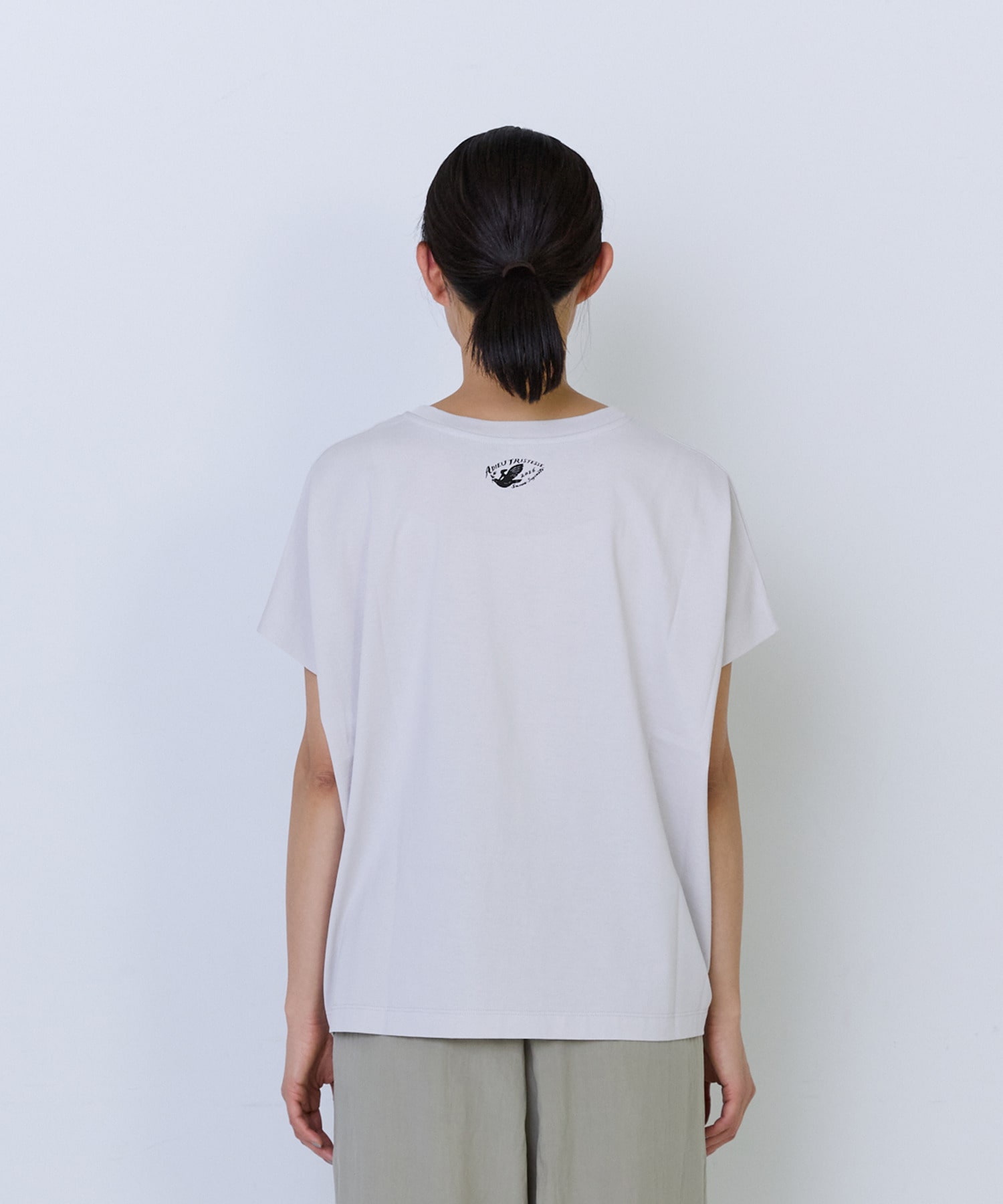 【ADIEU TRISTESSE】杉本さなえさん コラボフレンチスリーブTシャツ 詳細画像 グレー 18