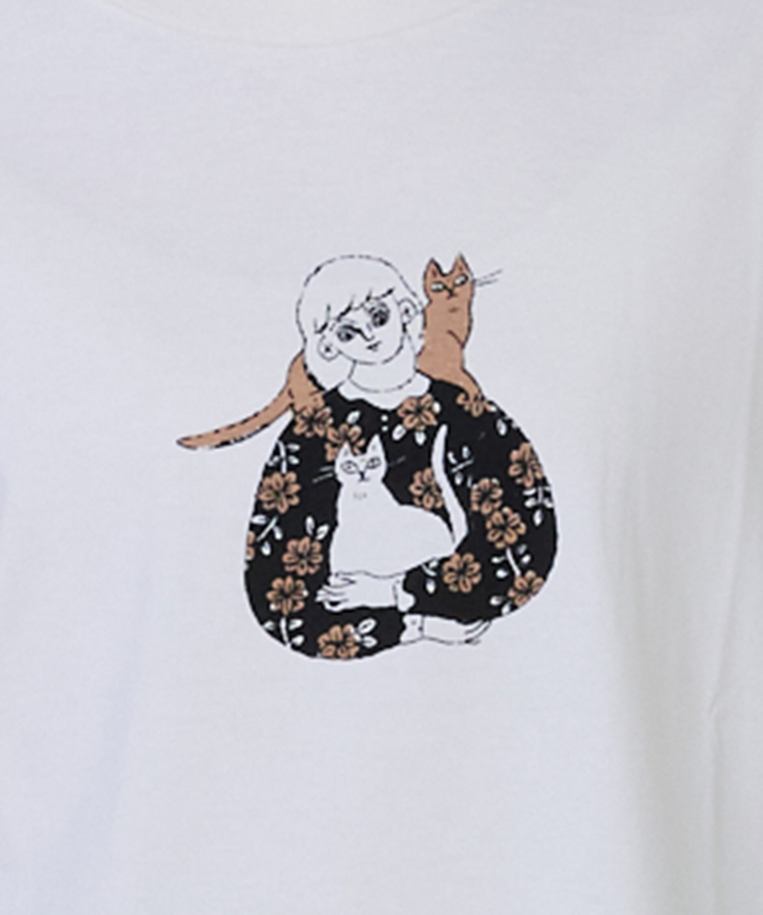 【ADIEU TRISTESSE】杉本さなえさん コラボフレンチスリーブTシャツ 詳細画像 グレー 24
