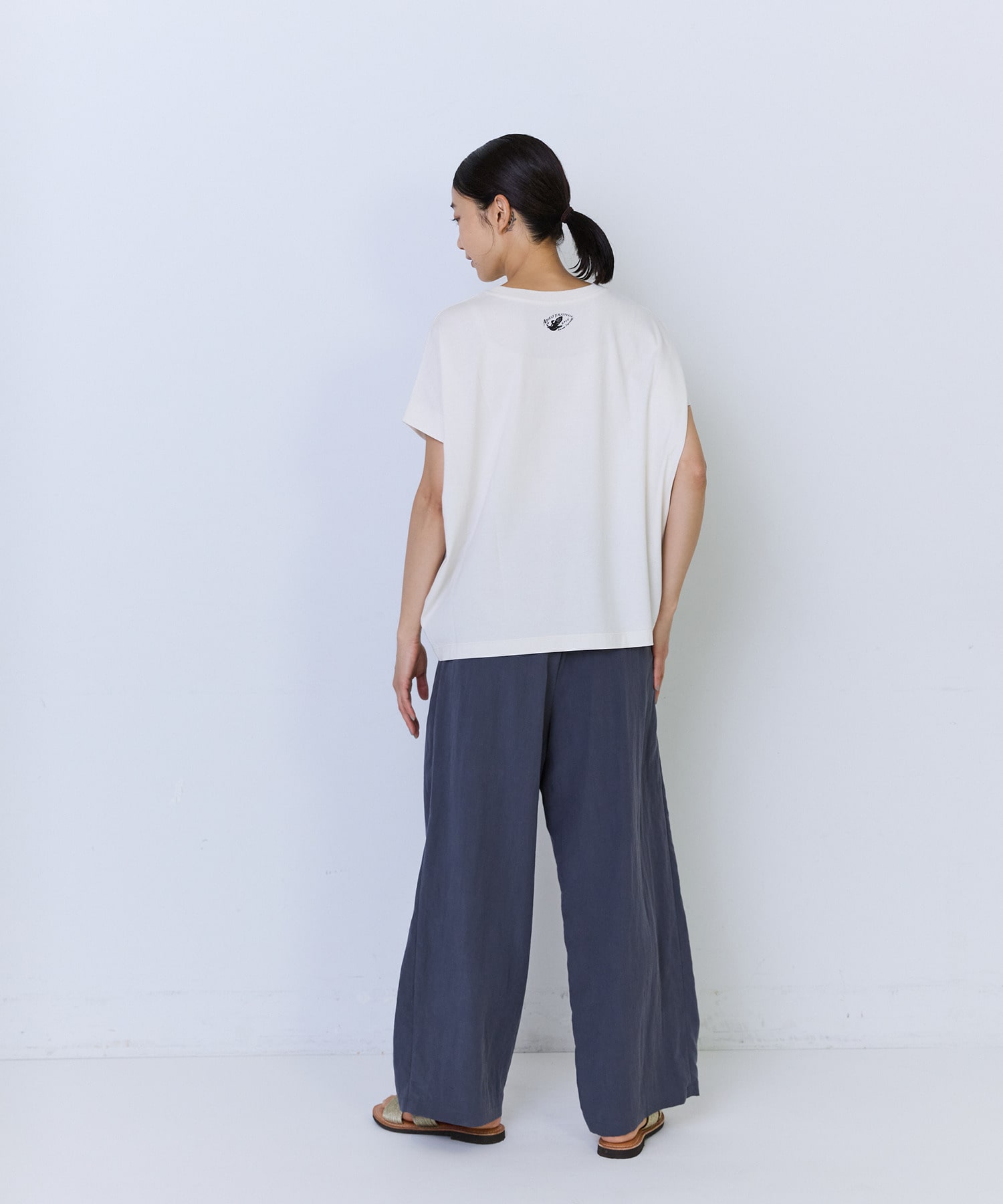 【ADIEU TRISTESSE】杉本さなえさん コラボフレンチスリーブTシャツ 詳細画像 グレー 3