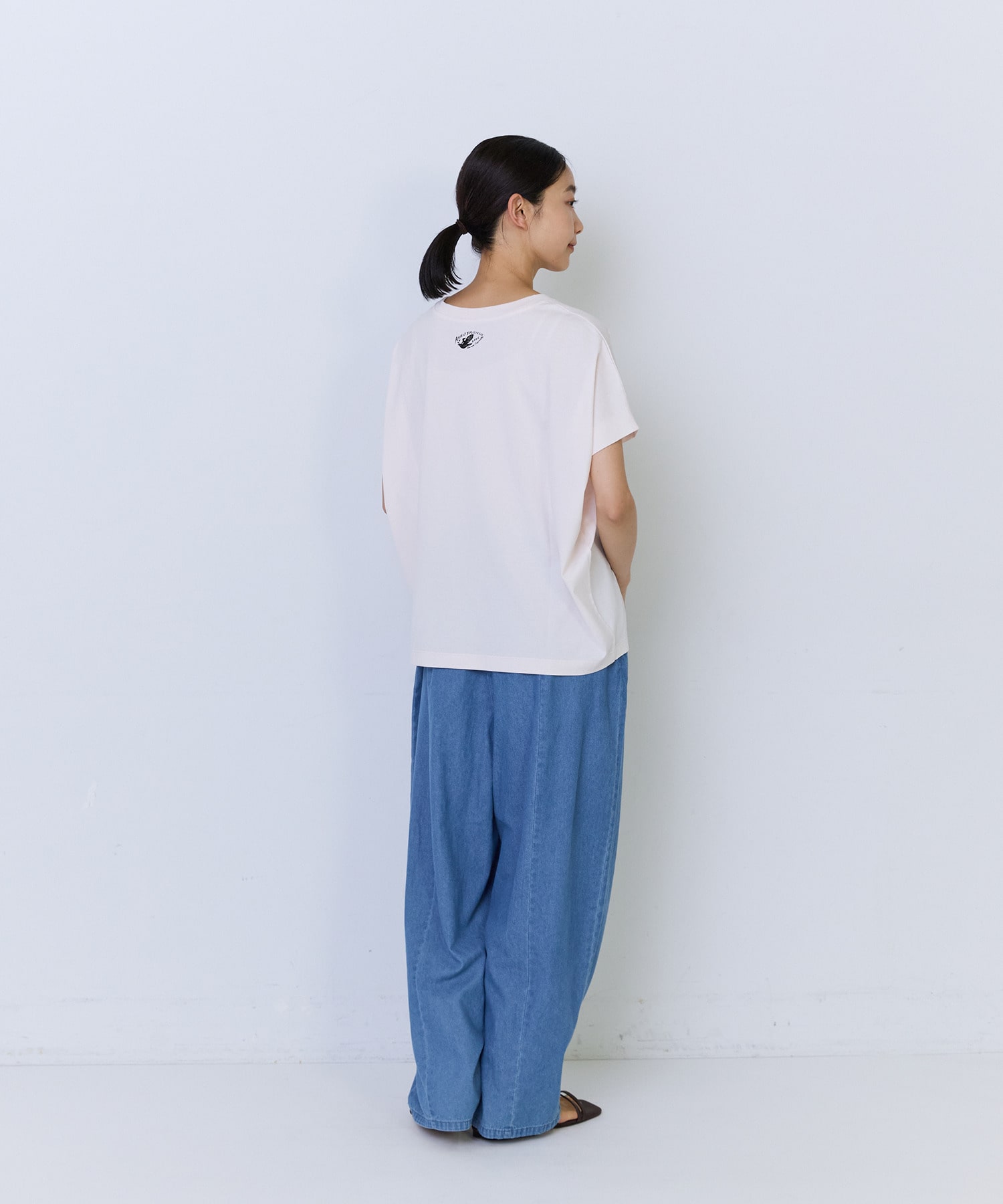 【ADIEU TRISTESSE】杉本さなえさん コラボフレンチスリーブTシャツ 詳細画像 グレー 9