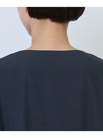 【LOISIR】コットンブロードAラインワンピース 詳細画像 チャコールグレー 14