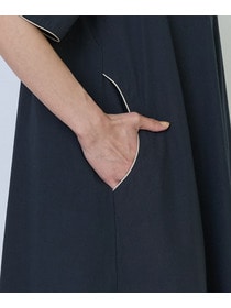 【LOISIR】コットンブロードAラインワンピース 詳細画像 チャコールグレー 16