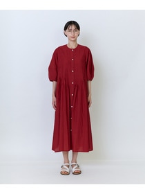 【LOISIR】インドコットンキャンブリックワンピース 詳細画像 カーキ 14