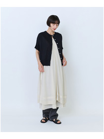 【LOISIR】【2WAY】インドコットンチュール刺繍ワンピース 詳細画像 ベージュ 1