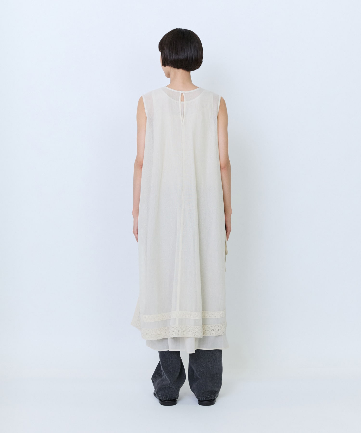 【LOISIR】【2WAY】インドコットンチュール刺繍ワンピース 詳細画像 ベージュ 7