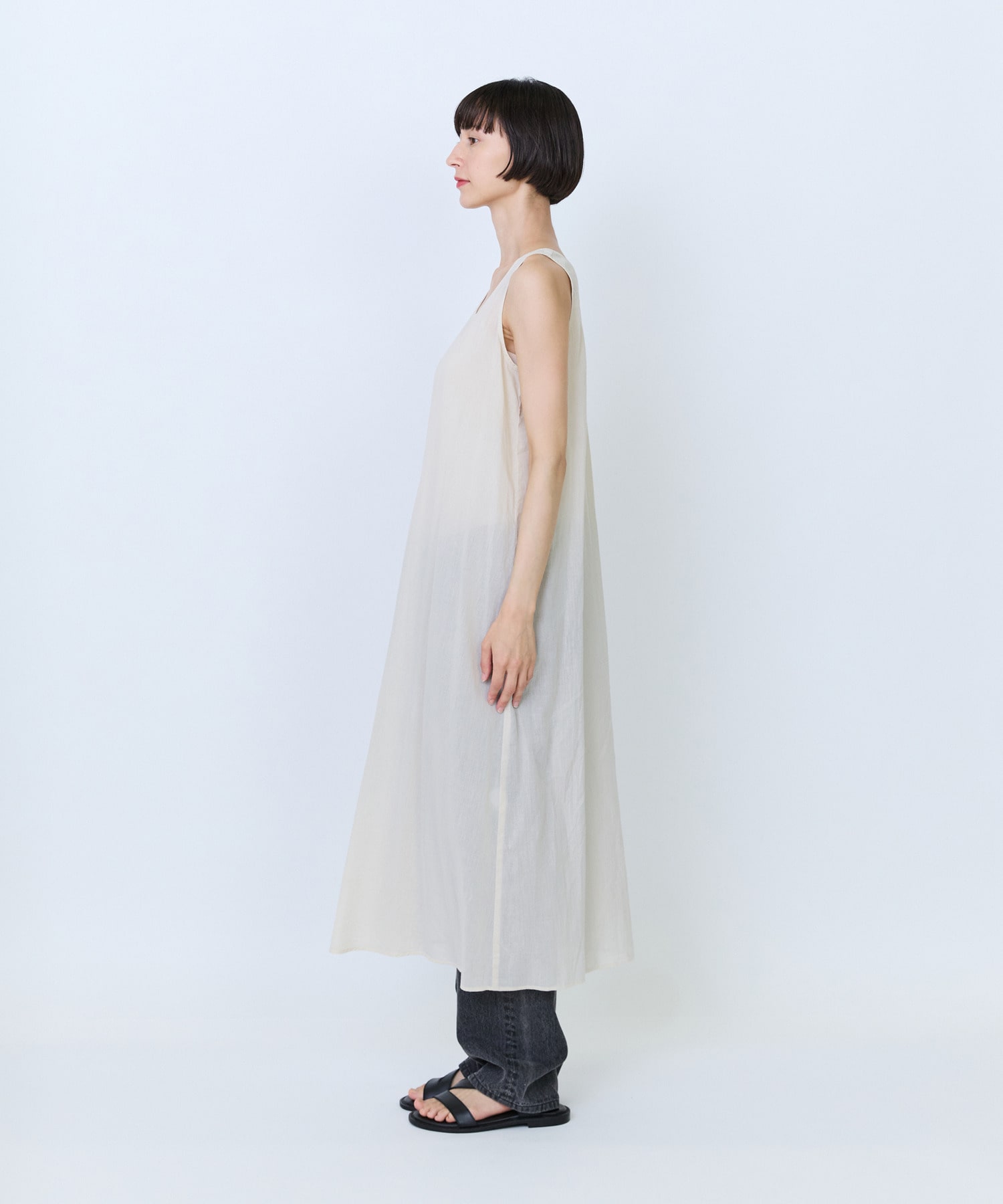 【LOISIR】【2WAY】インドコットンチュール刺繍ワンピース 詳細画像 ベージュ 9