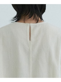 【LOISIR】インドコットンチュール刺繍バルーンブラウス 詳細画像 ベージュ 8