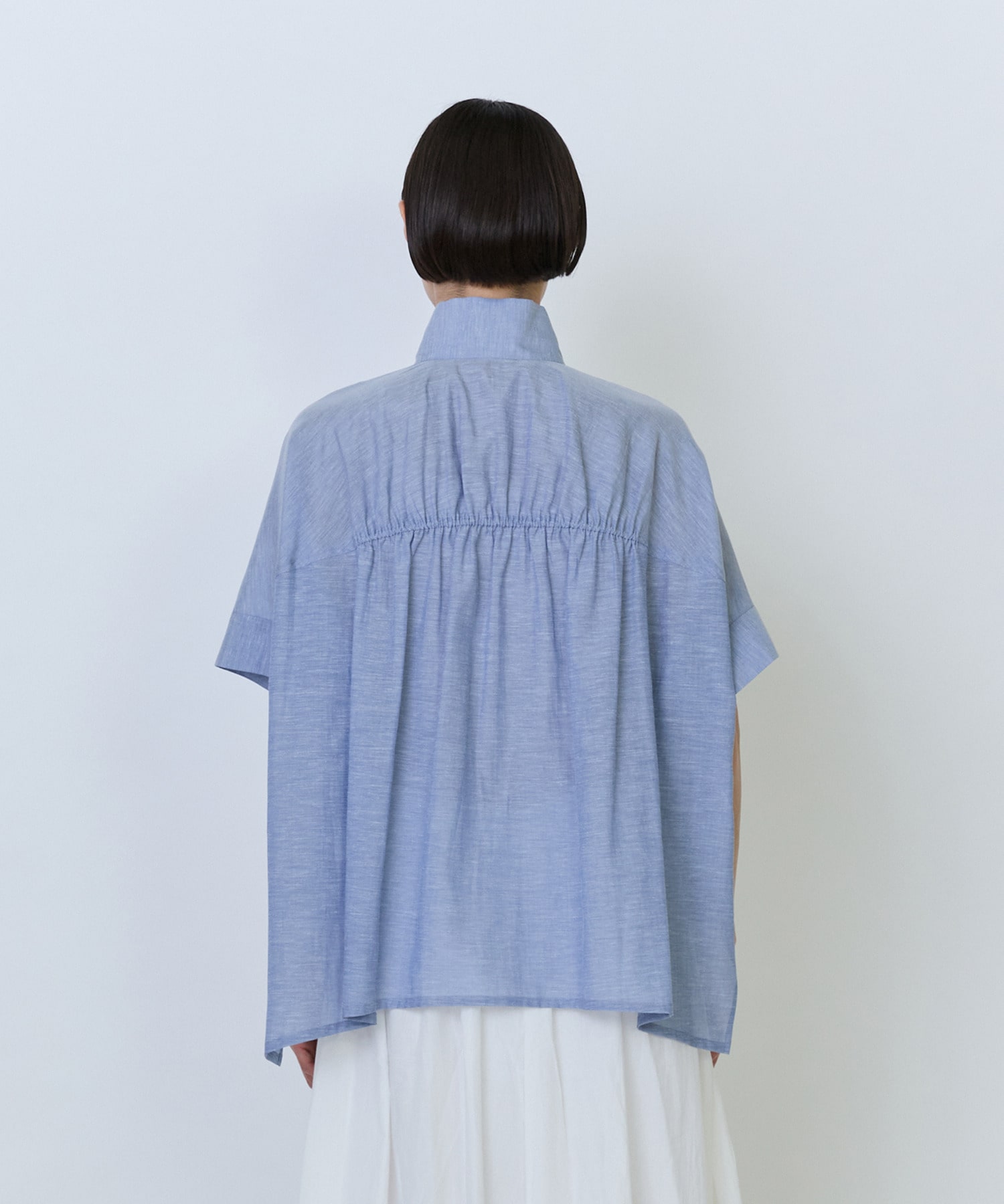 【LOISIR】エステル綿麻ローンオーバーシャツ 詳細画像 ブラウン 15