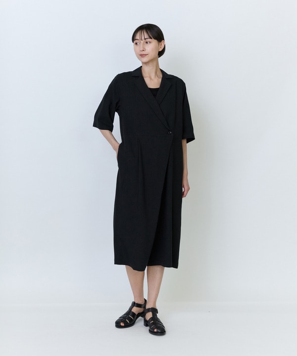 【LOISIR】テンセルコットンリネンオールインワン