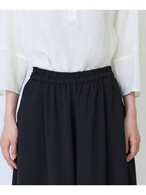 【LOISIR】エステルドライツイルボトルシルエットパンツ 詳細画像 ブラック 9