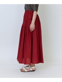 【LOISIR】インドコットンキャンブリックスカート 詳細画像 レッド 15