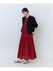 【LOISIR】インドコットンキャンブリックスカート 詳細画像 レッド 4